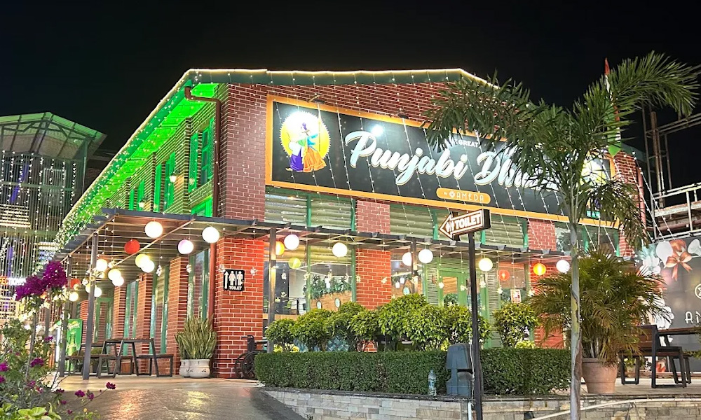 Punjabi Dhaba restaurant at Ameda Resort Khatauli serving authentic North Indian food